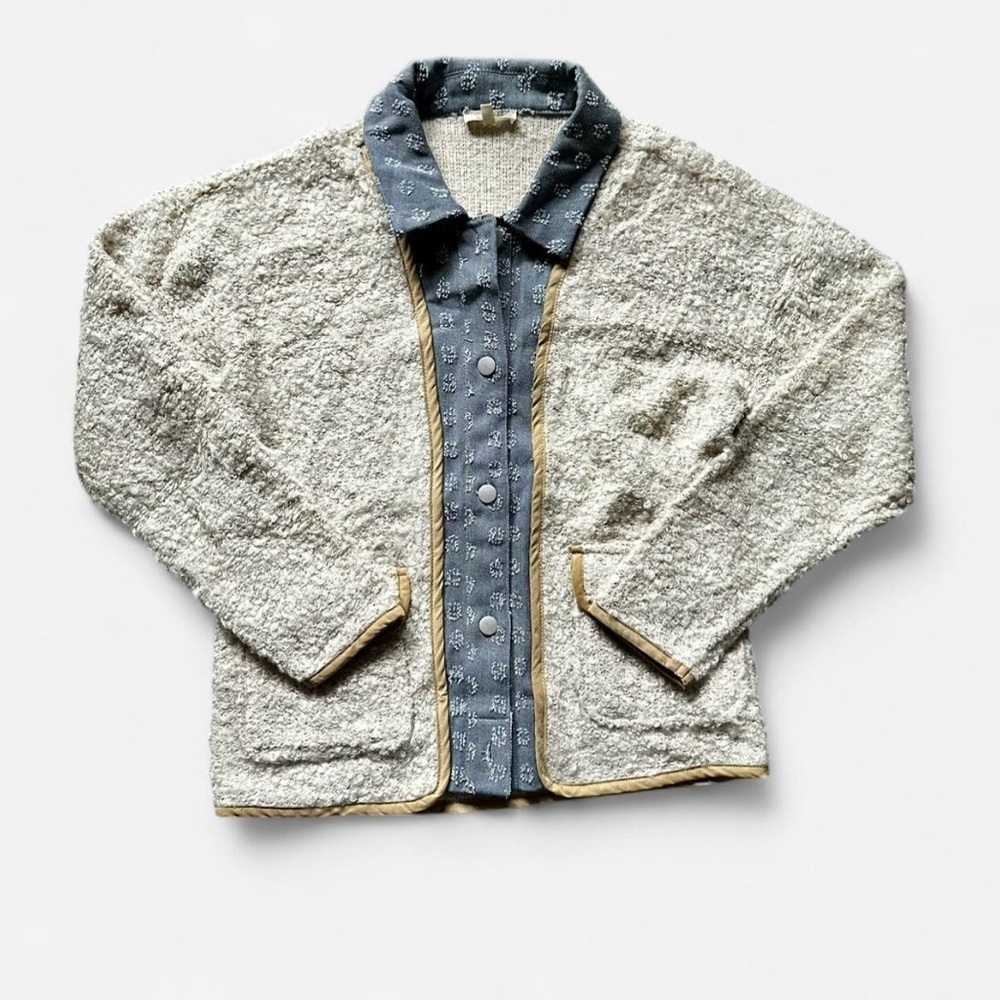 Boutique Knit Button Up Jacket Size S